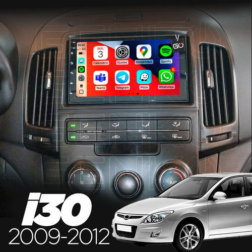 Multimidia Aikon Com Tv 1080p Hyundai I30 2009-2012 Carplay