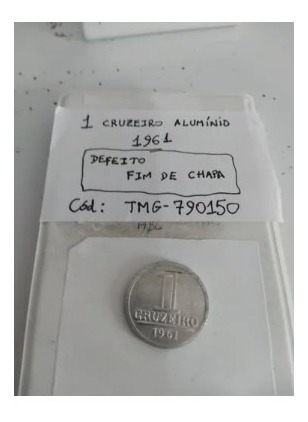 1 Cruzeiro 1961 Anômala Fim De Chapa Tmg790150 (Usado)