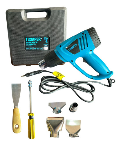 Soprador Térmico 2000w  Com Maleta E Kit Acessórios 110v