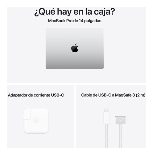 Macbook Pro 14 : Chip M4, 10 Núcleos, 1 Tb Ssd, Color Plata. Color Plata