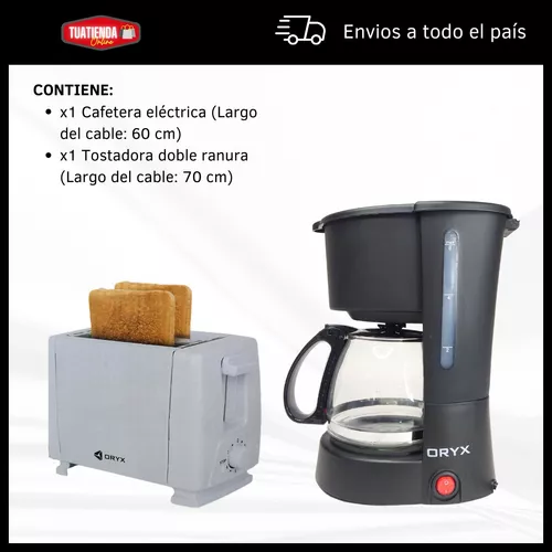 Cafetera Eléctrica Semi Automática de 600ml Con Antigoteo