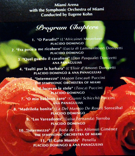 Imagem 3 de 3 de Frt Grátis Placido Domingo 2 Laserdiscs Miami Diana Ross