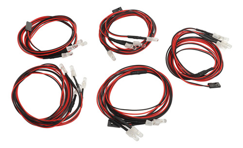 Luces Rc De Coche Con Control Remoto, 5 Unidades, 4 Led, Col
