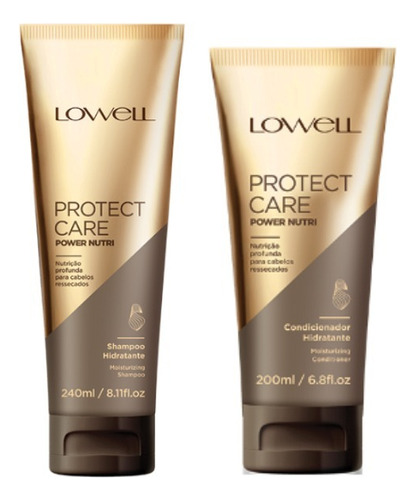  Kit Lowell Protect Care Power Nutri Shampoo 240ml + Condicio