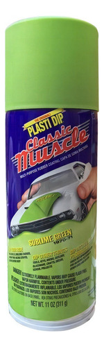 Plasti Dip Pintura Removible Aerosol Verde Manzana Muscle Sublime Green Acabado Mate