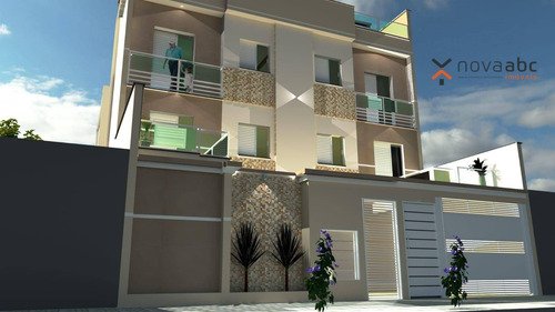 Imagem 2 de 3 de Cobertura Em Construção Com 42m²+42m² Por R$275.000 - Vila Tibiriçá - Santo André/sp - Co0653