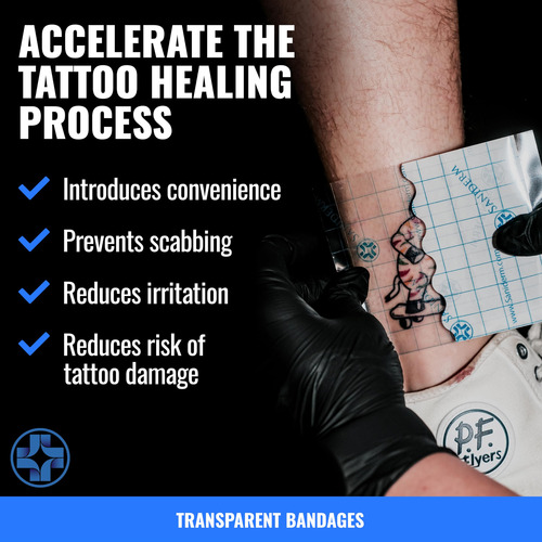 Vendaje Saniderm Para Después Del Tratamiento De Tatuajes, 3