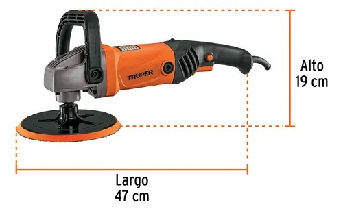 Polichadora Industrial 7 Pulgadas + Accesorios Vii Truper