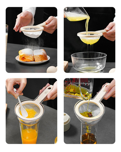 Embudo De Comida Con Colador, Embudo Colador De Cocina,