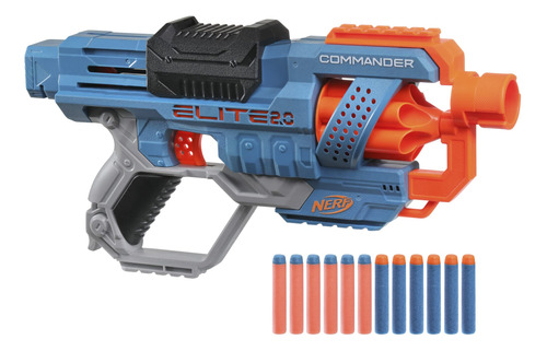 Nerf Elite 2.0 Commander Rc-6 Blaster, 12 Dardos Elite, Tamb