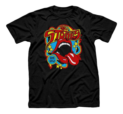 Remera Algodón Unisex Retro Rock Clasico Rolling Stones 02 