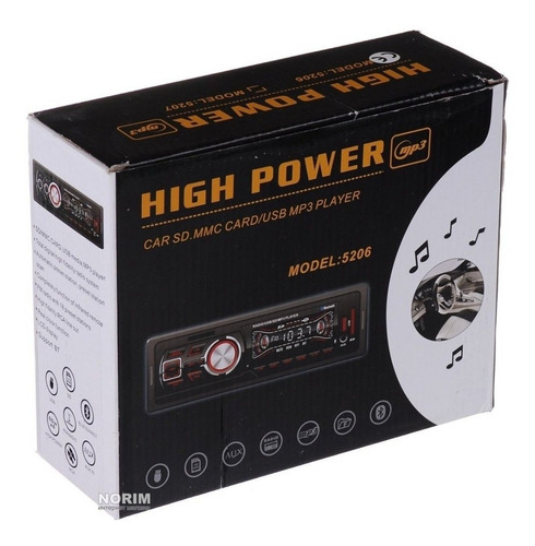 Radio Auto Bluetooth Usb Sd Aux Estereo Radio Manos Libres