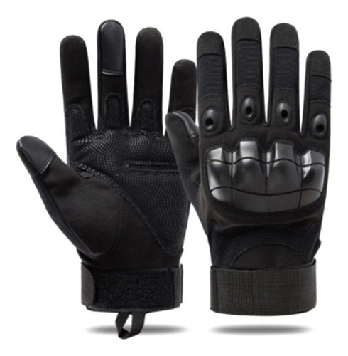 A) Black Indestructible Finger Sports Fitness Gloves