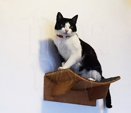 Imagem 2 de 4 de Prateleira Para Gato 1/2 Lua Ou Oval
