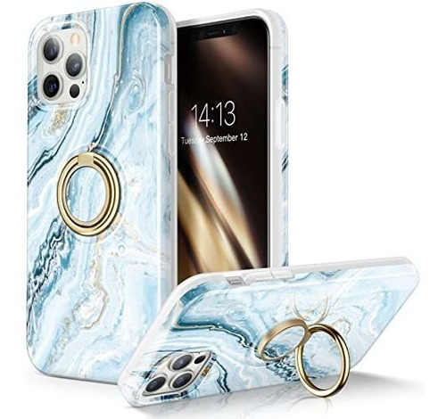 Gviewin Para iPhone 12 Pro Max Case 6.7 Inch, Soporte Kvl2i