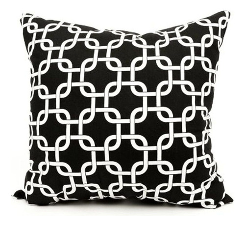 Majestic Home Goods Black Links Indooroutdoor Pillow Large