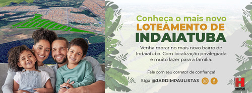 Lotes 150 M Em Indaiatuba Direto C Loteadora Sem Juros