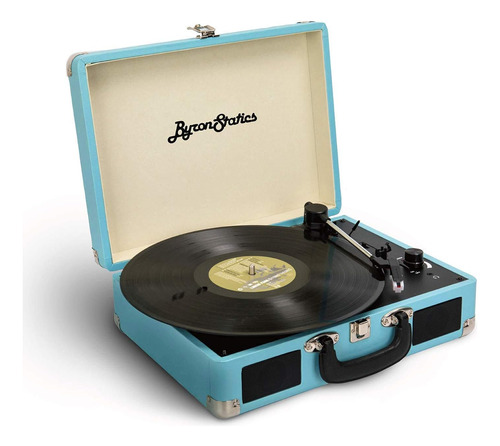 Byronstatics Vinyl Record Player, 3 Speed Turntable Record P