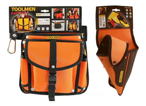 Imagen 4 de 9 de Cinturon Portaherramienta Taladro Toolmen T900 Raptor + T999