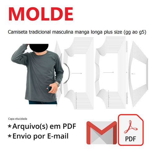 Camiseta Tradicional Masculina Manga Longa (gg Ao G5)