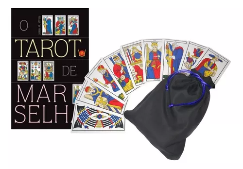 Baralho Tarot Tarô De Marselha Original 78 Cartas Plastificadas e Manual  Colorido - Escorrega o Preço