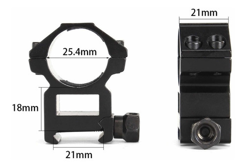 Monturas Tácticas Para Riel Picatinny 20 Mm