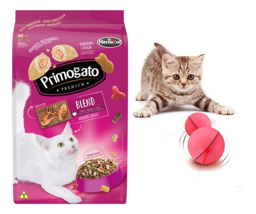 Alimento Primogato Blend 20 Kilos+pelota Luminica Regalo