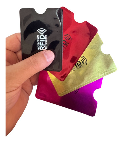 Kit 10 Capas Rfid Antifurto Para Cartão Bancário Aproximação