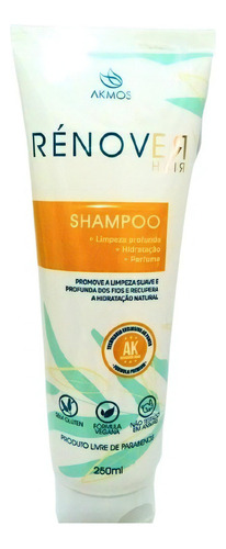  Shampoo Renover Hair Limpeza Profunda 250ml Akmos