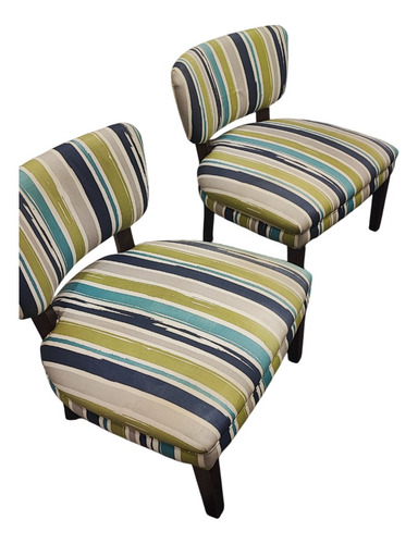 Sillones Materas X 2 Juego Ver Descripcion Usados Blanco Rayado