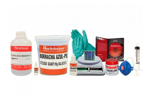 Kit Iniciação Em Artesanato Com Resinas E Moldes Em Borracha