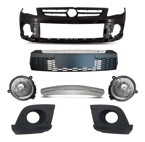 Kit Completo Parachoque Saveiro Cross G5 2009 2010 2011 2012