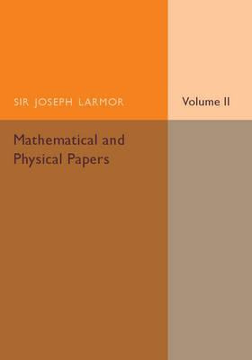 Libro Mathematical And Physical Papers: Volume 2 - Sir Jo...