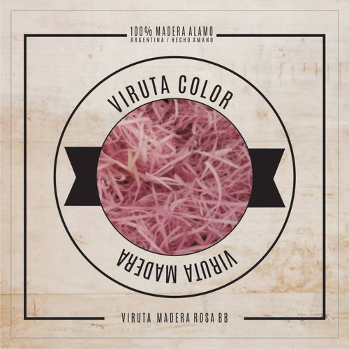 Viruta De Madera Color Rosa Bb X 1 Kg