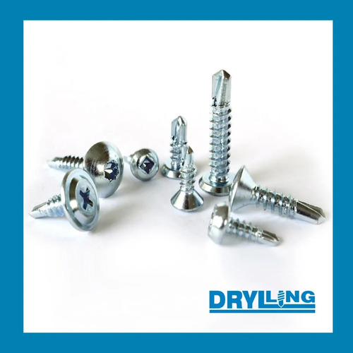 Tarugo Metalico Tirafondo Autoroscante Drywall Bolsa X 25