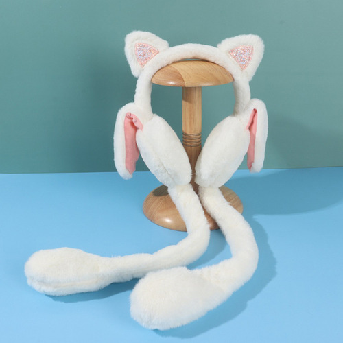 Orejeras De Felpa Para Gatos Que Se Mueven, Saltan Y Gatitos