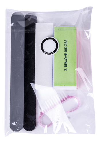 Juego De Limas Y Bloques De Protección Para Uñas, Kit De Her