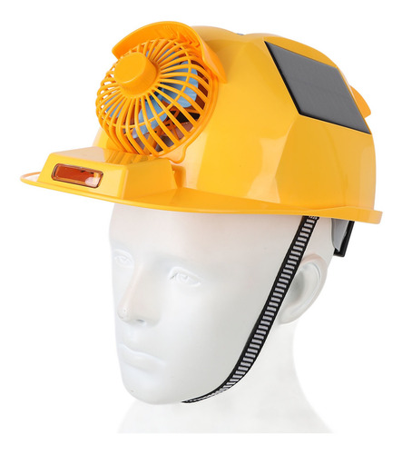 Casco Duro Con Ventilador Solar, Casco Doble, Ligero, De Seg