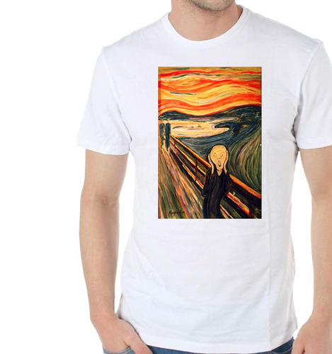 Remera De Hombre El Grito Edvard Munch Pintores Famosos Arte