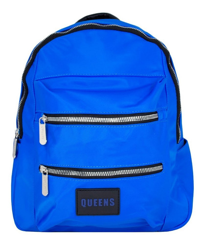 Queens Cartera Mochila Urbana Mujer Bolso Azul Qv22117