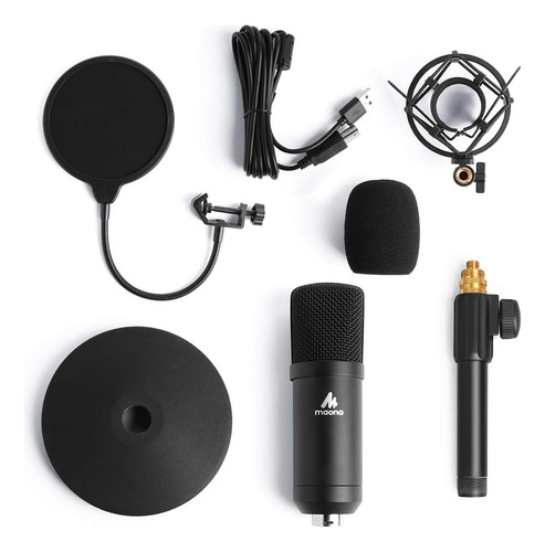Kit De Micrófono Usb 192 Khz /24 Bits Maono Au-a04t Pc