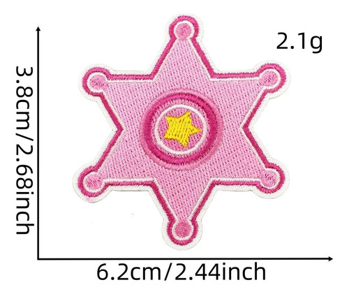 Vaquero Rosa Ropa Planchar Parches Bordados Termoadhesivos