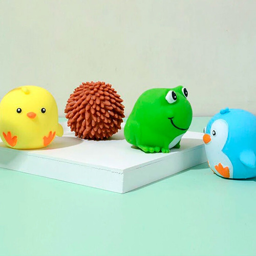 Imagen 3 de 7 de Squishy Soft Animalitos Stress Ball Fidget Toy 4 Modelos