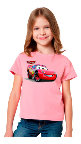 Polera Estampada 100%algodón Niño Cars 