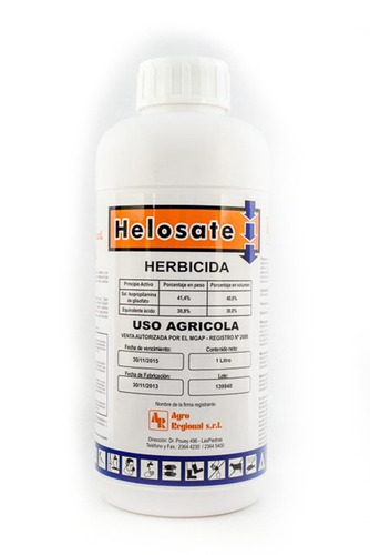 Herbicida, Mata Yuyos, Glifosato. Presentación 1 Litro - Tyt