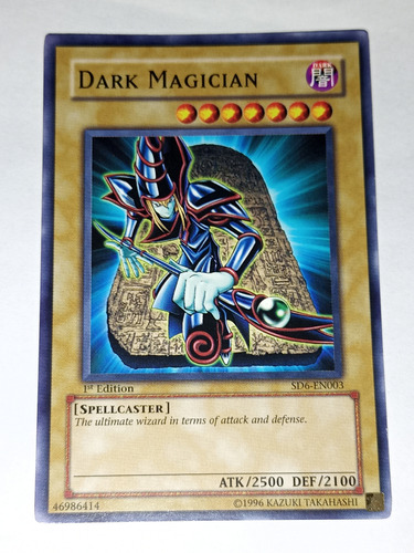 Dark Magician Yugioh Tcg #sd6-en003 1ra Ed Dark Magician Inglés (Usado)