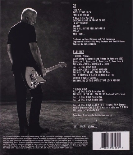Rattle That Lock David Gilmour Blu-ray + Cd