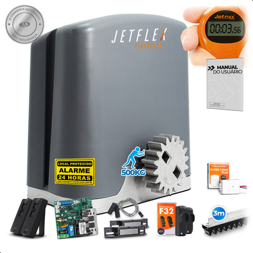 Kit Motor Ppa Dz Rio Jetflex F32 Tx Car Rápido Portão 500kg