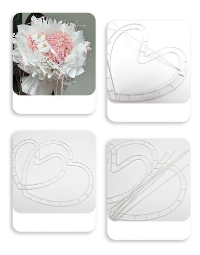 Marco Para Hacer Coronas Florales, 6x Corazón Pequeño