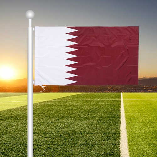 Bandera Nacional De Poliéster Con Bandera De Qatar Para CoLG